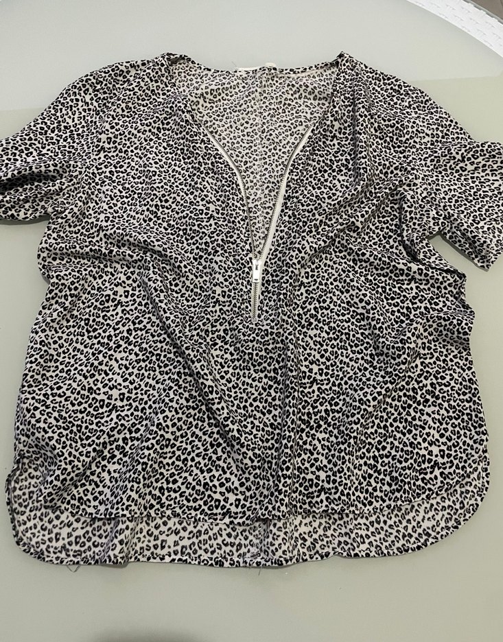 Leopar Desenli Bluz - Görsel 2