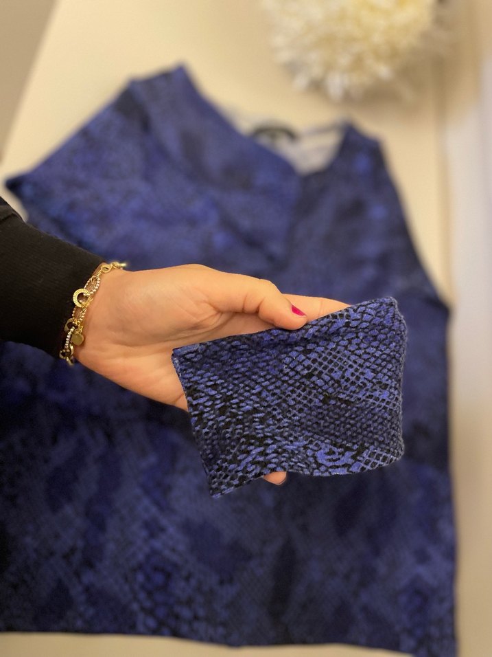 Koton Yılan Desenli Triko Kazak - Görsel 3