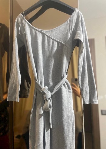 Kemerli Midi Triko Elbise - Görsel 3