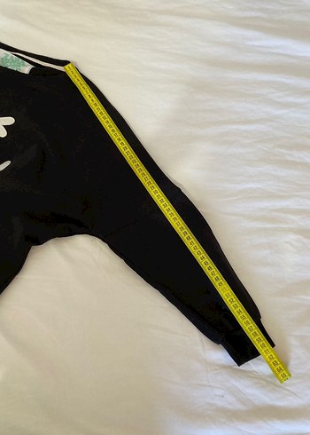 s Beden Siyah Baskılı Kadın Sweatshirt