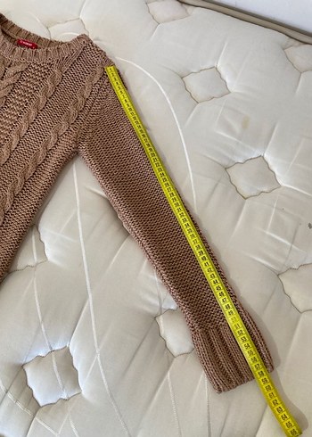 LC Waikiki Taba Bohem Saç Örgü Kadın Kazak