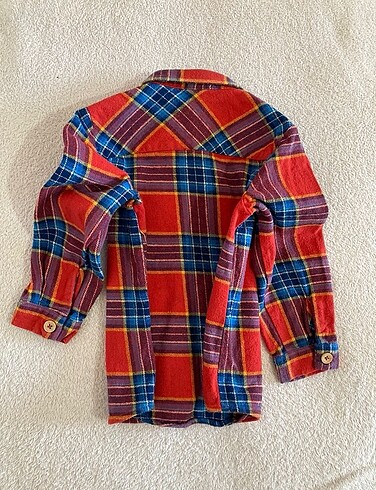 Zara 4 / 5 yaş Kırmızı Lacivert Ekoseli Erkek Çocuk Oduncu Gömlek