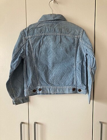 5 Yaş Beden Mavi renk Kadife 70?ler Vintage Çocuk Ceket