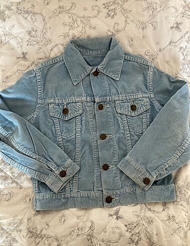 Levis Mavi renk Kadife 70?ler Vintage Çocuk Ceket