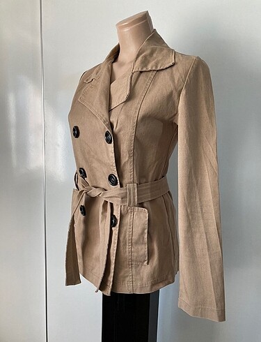 m Beden camel Renk Camel Trençkot / Sütlü Kahve Trenchcoat