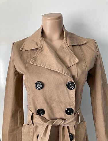 Zara Camel Trençkot / Sütlü Kahve Trenchcoat