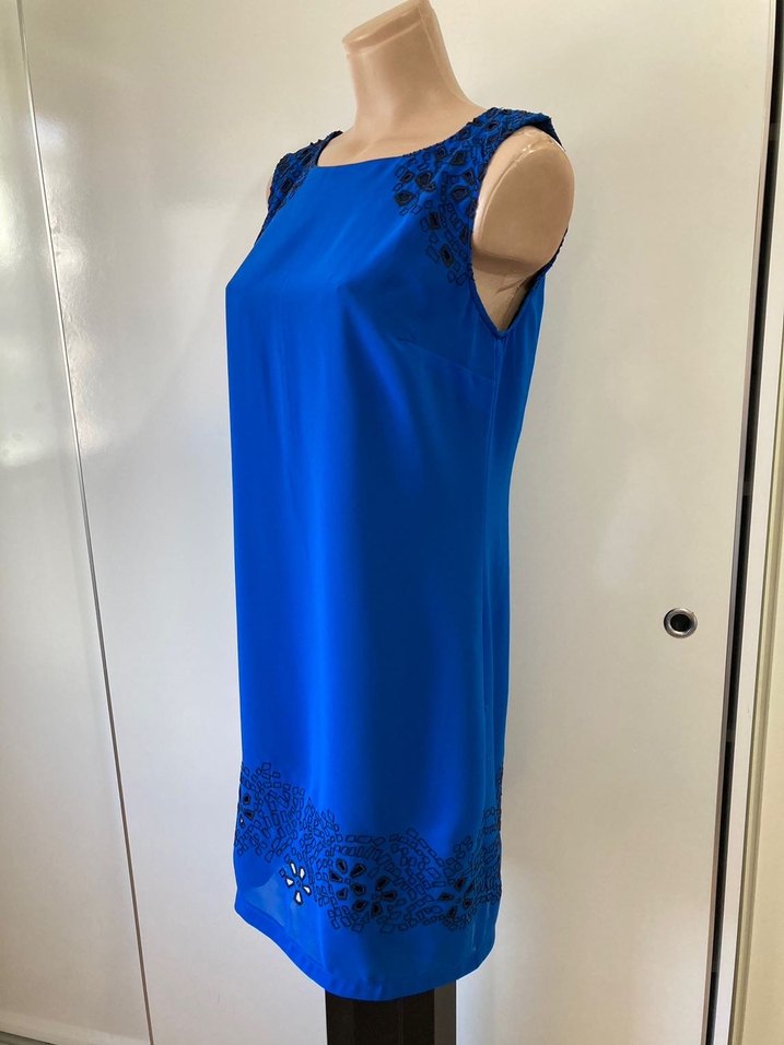 Saks Mavi Fistolu Elbise - Görsel 3