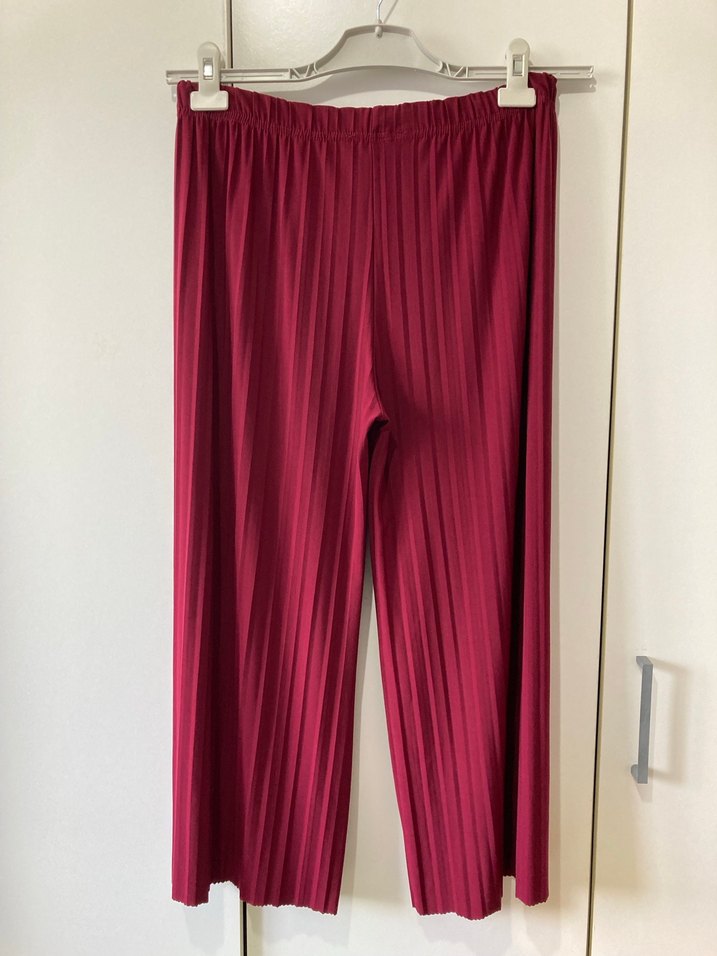 Mevsimlik Bordo Kadın Pantolon - Görsel 2