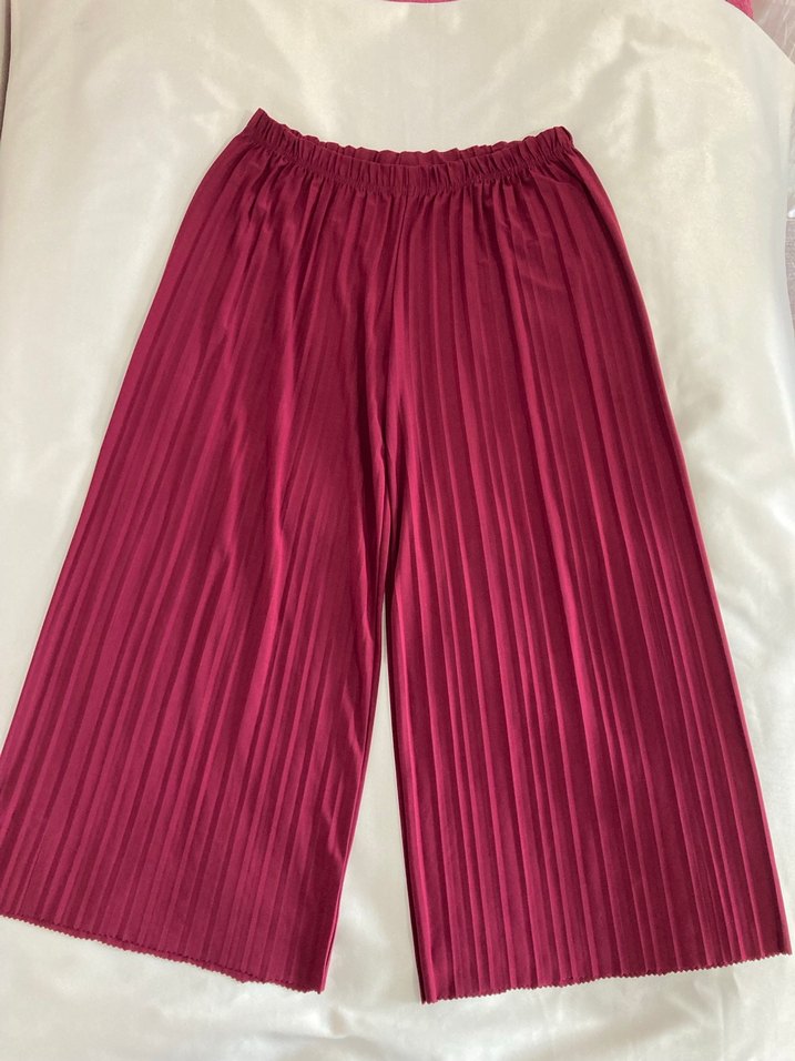 Mevsimlik Bordo Kadın Pantolon - Görsel 3