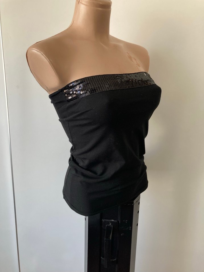 Siyah Straplez Minimalist Kadın Büstiyer - Görsel 2