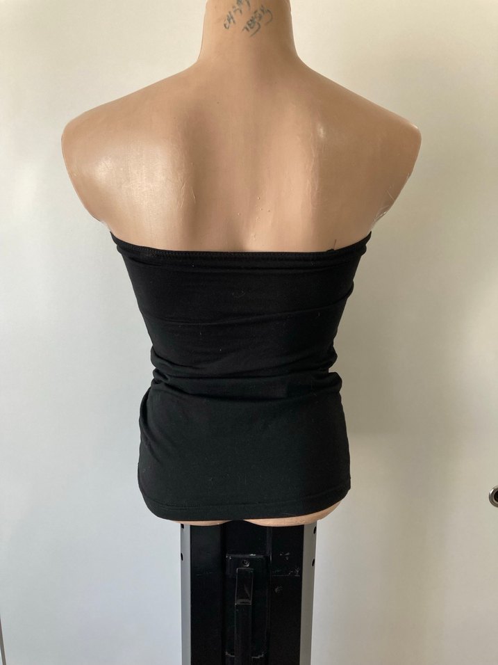 Siyah Straplez Minimalist Kadın Büstiyer - Görsel 4