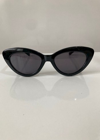 Klasik Siyah Goth Kadın Güneş Gözlüğü - Görsel 2