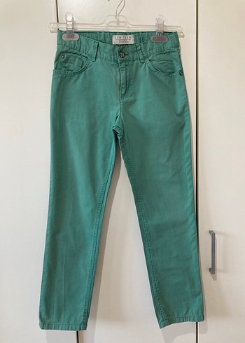 Erkek Çocuk Yeşil Regular Fit Denim Pantolon