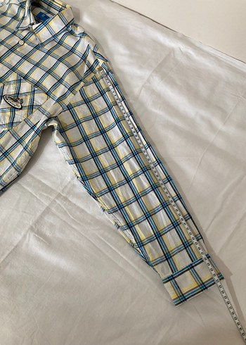 LC Waikiki 14 15 yaş Sarı Ekose Desenli Erkek Çocuk Gömlek