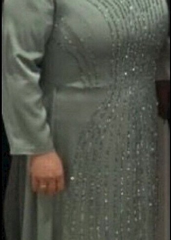 Tesettür Abiye Elbise Eşarp Hediye - Görsel 3