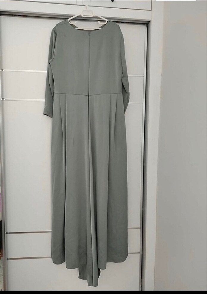 Tesettür Abiye Elbise Eşarp Hediye - Görsel 2