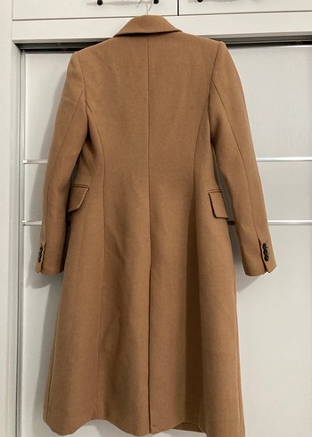 Mango-Düğmeli Camel Kaban - Görsel 2