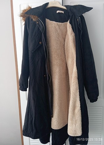 Kadın Kürklü Midi Kışlık Ceket - Görsel 2