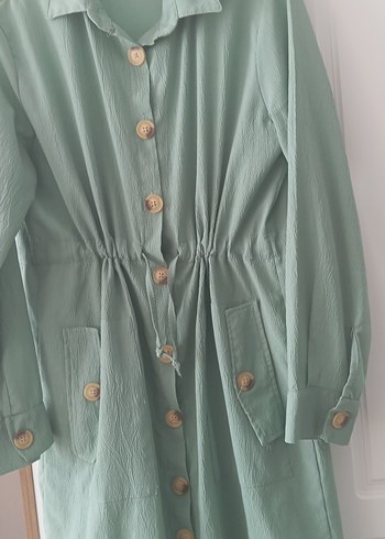 Düğmeli Uzun Kollu cepli tunik - Görsel 5