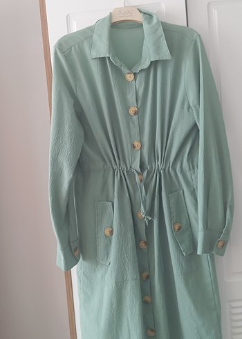 Düğmeli Uzun Kollu cepli tunik - Görsel 3