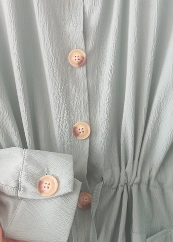 Düğmeli Uzun Kollu cepli tunik - Görsel 4