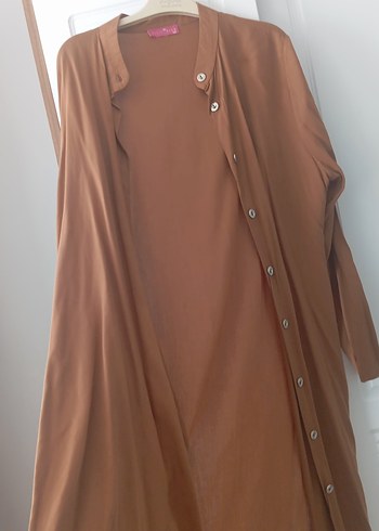 taba Düğmeli Uzun tunik - Görsel 5
