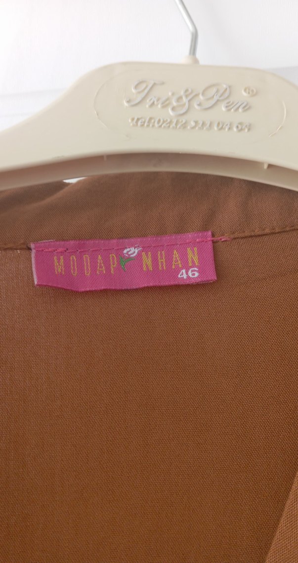 taba Düğmeli Uzun tunik - Görsel 3