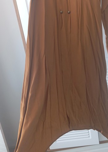 Uzun Kollu Düğmeli taba Kadın Tunik - Görsel 3