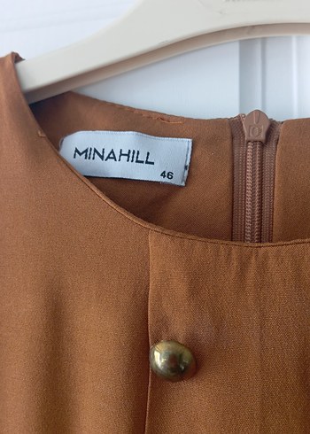 Uzun Kollu Düğmeli taba Kadın Tunik - Görsel 2