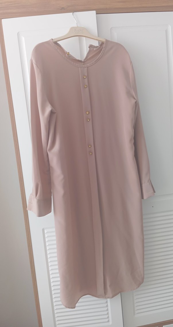 düğmeli şık ve zarif kadın tunik - Görsel 5