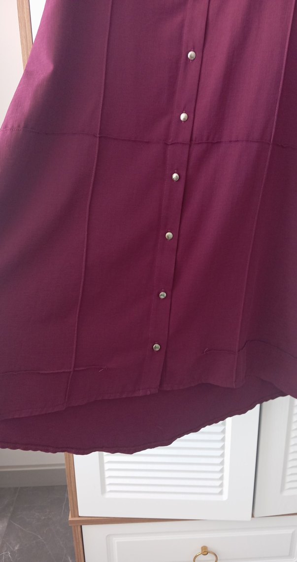 mürdüm renk  Kadın Tunik - Görsel 3