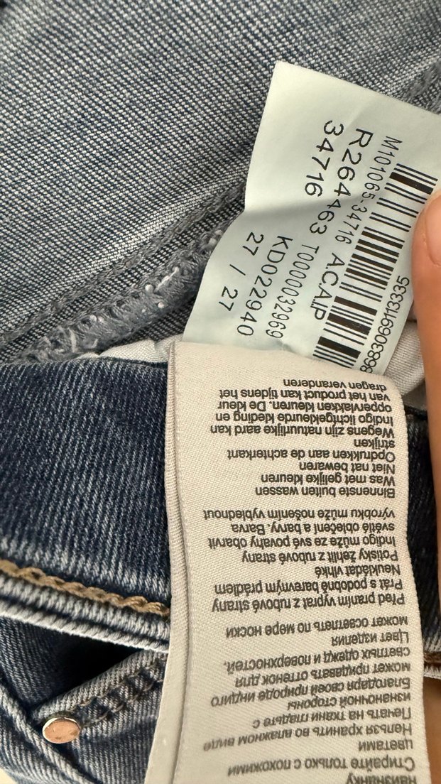 Kadın Mavi Normal Boy Dar Kesim Denim Pantolon - Görsel 3