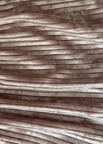 Kız Çocuk Pilili Pudra Pembe Kadife Etek - Görsel 5