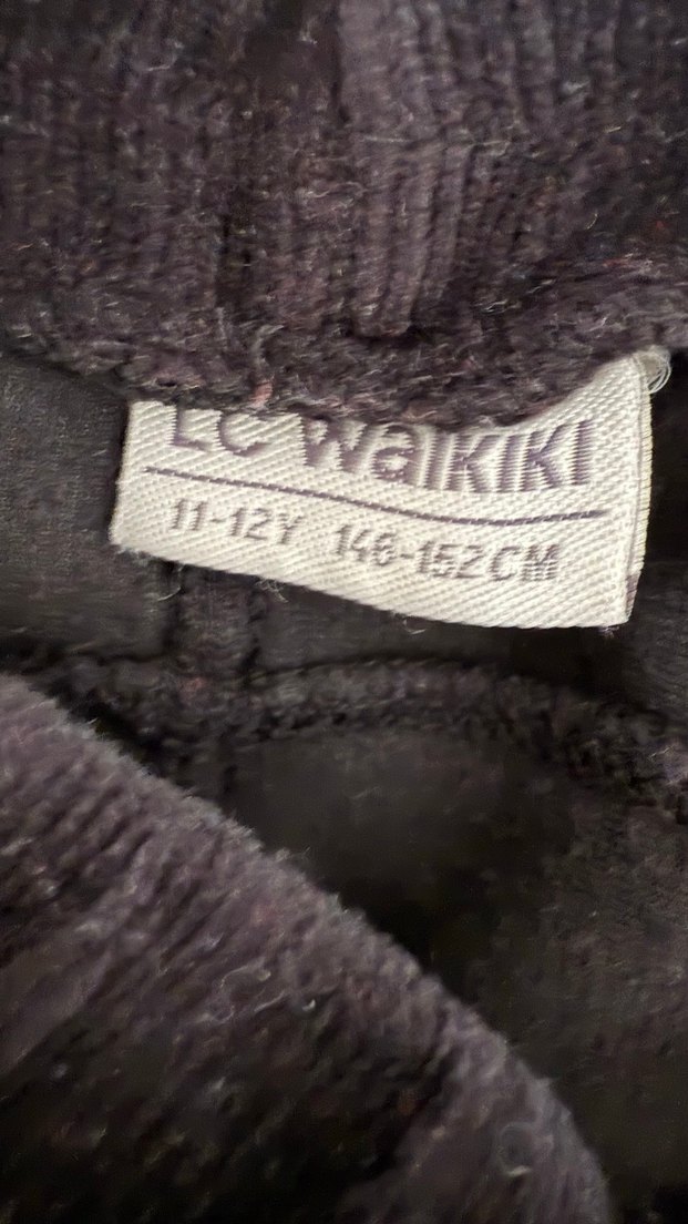 Siyah Kadife Pantolon Tayt - Görsel 2