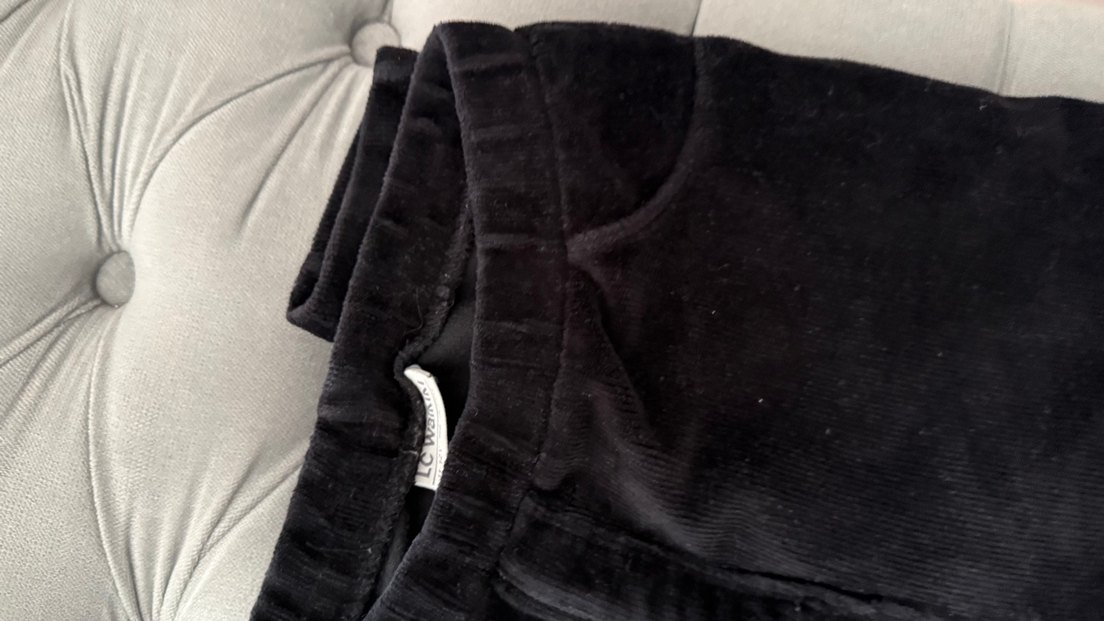 Siyah Kadife Pantolon Tayt - Görsel 4