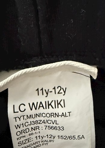 Kız Çocuk Siyah Kenarları Parlak Payetli Tayt - Görsel 8