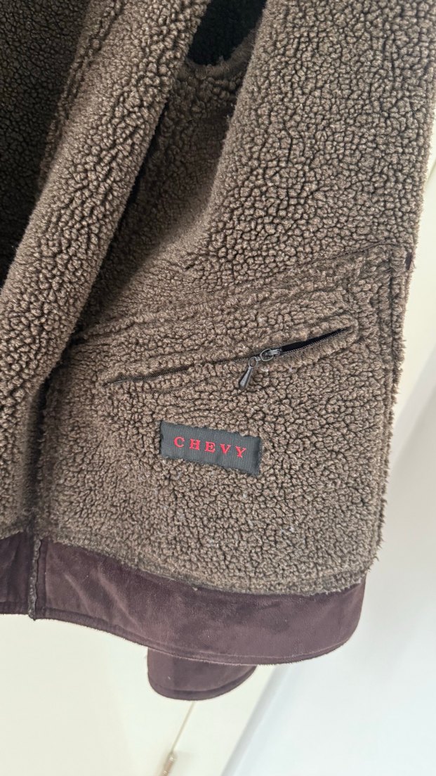 Kahverengi Süet Fermuarlı Erkek Kaban - Görsel 5