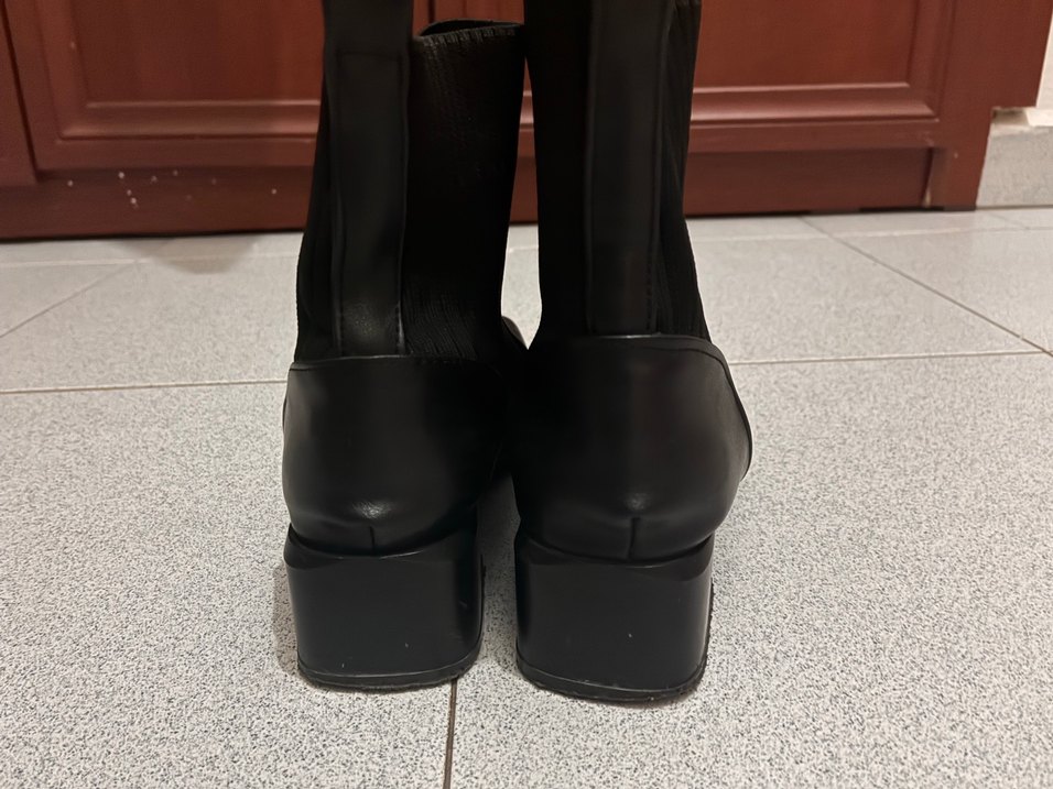 Tokalı Siyah Kadın Bot, Kalın Topuklu - Görsel 4