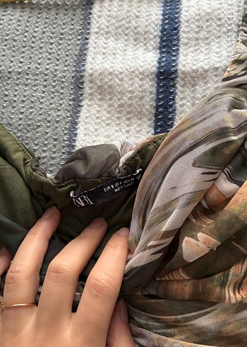 Uzun Kollu Drapeli Kadın Mini Elbise - Görsel 2