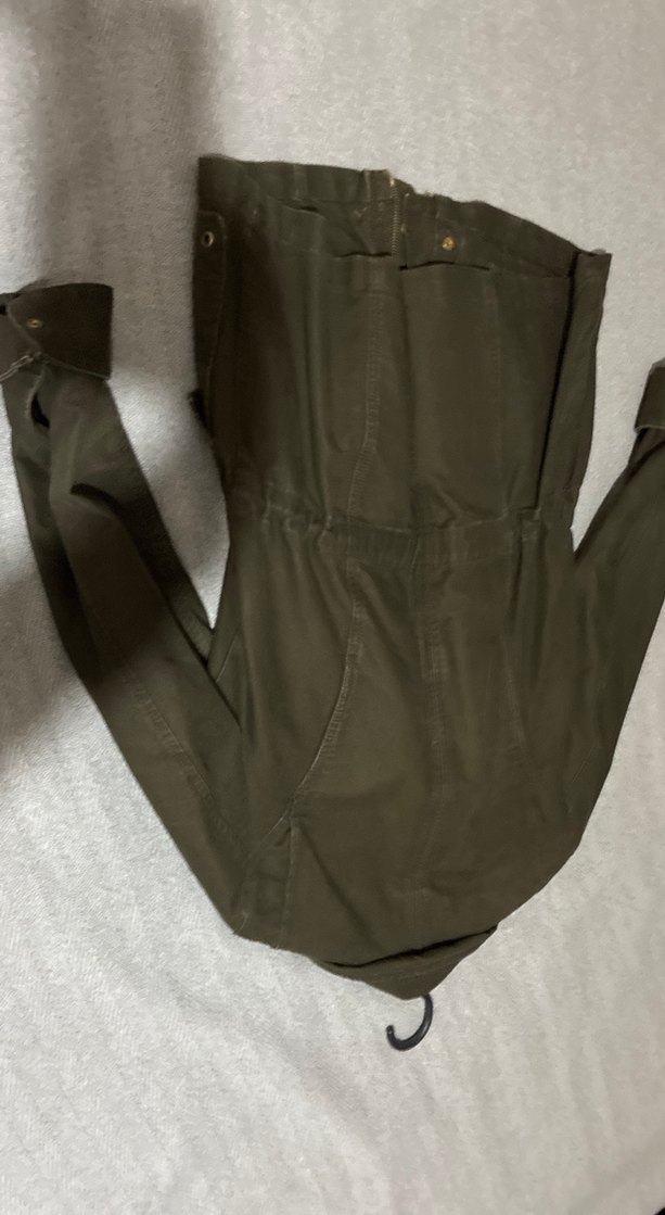 Haki Süet Kemerli Midi Kadın Ceket - Görsel 5