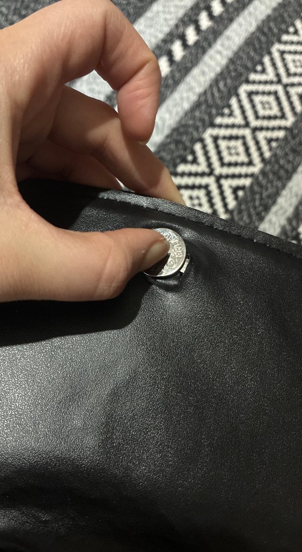 Yılan Desenli Siyah Deri Kadın Çanta - Görsel 4