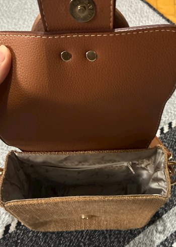 Kahverengi Buckle Detaylı Bohem Deri Çanta - Görsel 4