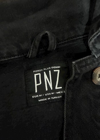 Siyah Düğmeli Kadın Kot Ceket - Görsel 3