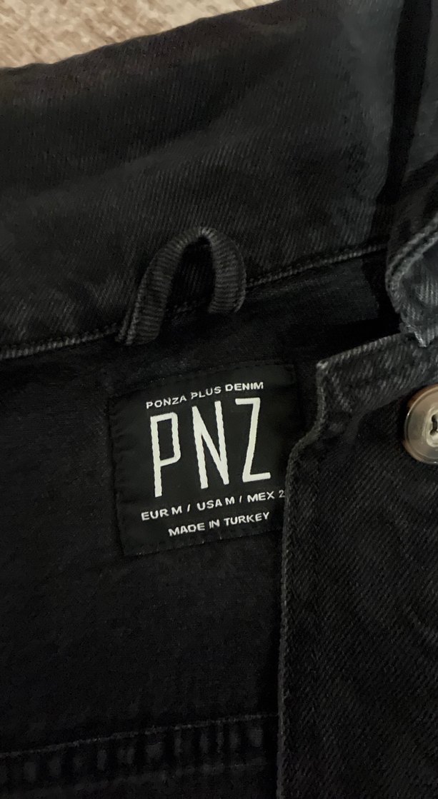 Siyah Düğmeli Kadın Kot Ceket - Görsel 3