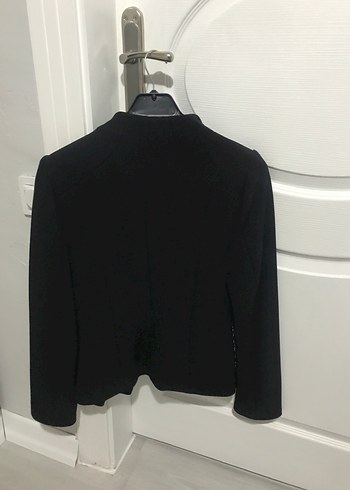 Desenli Siyah Kadın Ceket - Görsel 2