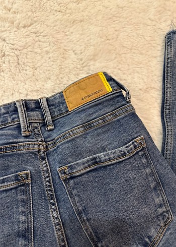 Gri Mavi Kadın Denim Pantolon - Görsel 4