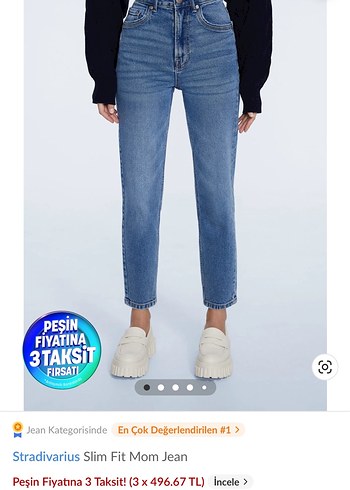 Gri Mavi Kadın Denim Pantolon - Görsel 11