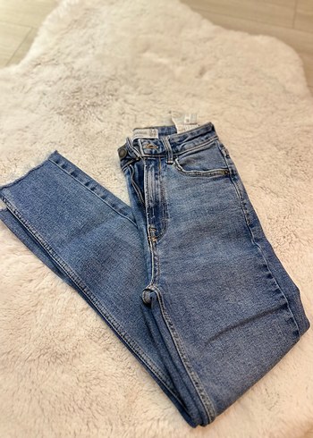 Gri Mavi Kadın Denim Pantolon - Görsel 8