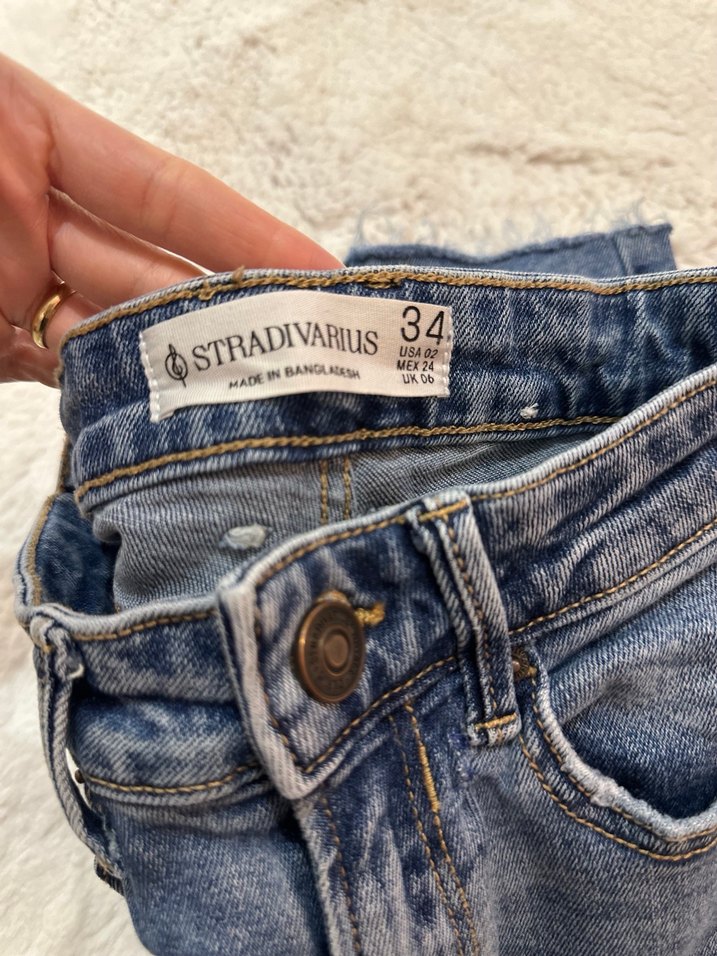 Gri Mavi Kadın Denim Pantolon - Görsel 2