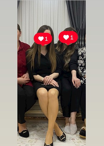 Siyah Kadın  mini Düğmeli elbise - Görsel 2